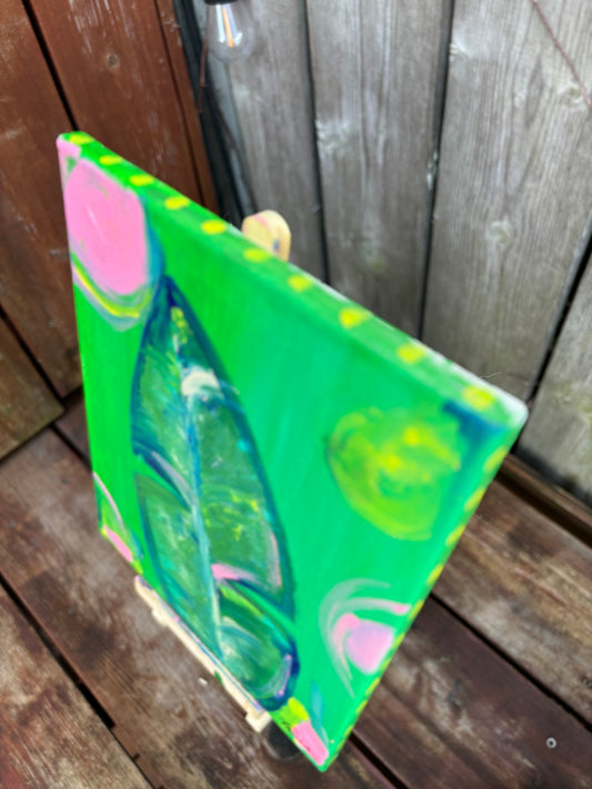 Banana Leaf Painting 11x14