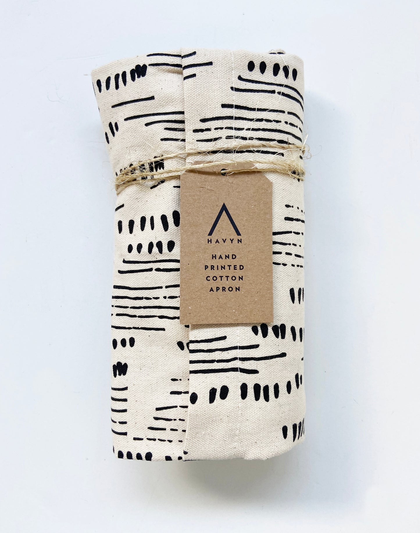 Unisex Apron - Abstract Pattern - Natural Cotton Canvas