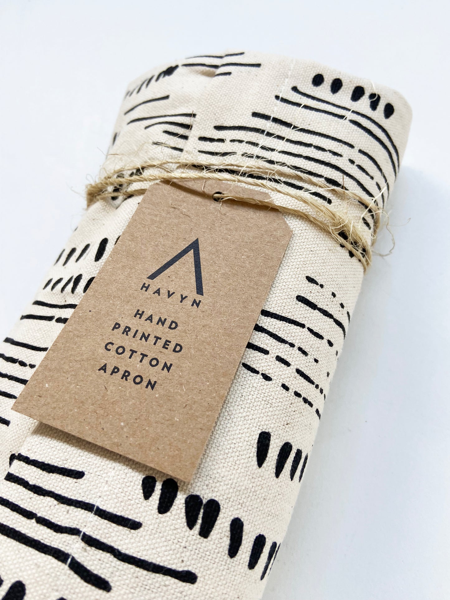 Unisex Apron - Abstract Pattern - Natural Cotton Canvas