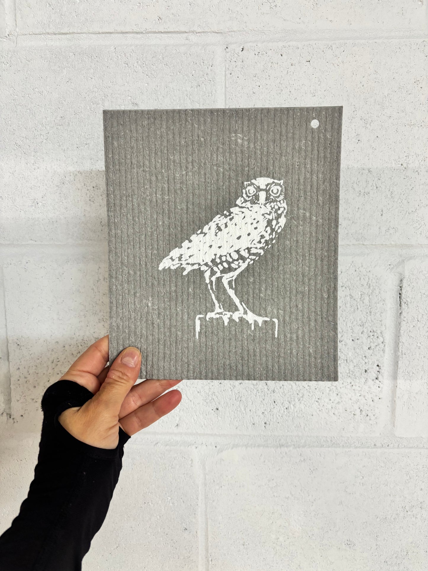 Hand Screen Printed Swedish Dish Cloths - Birds
