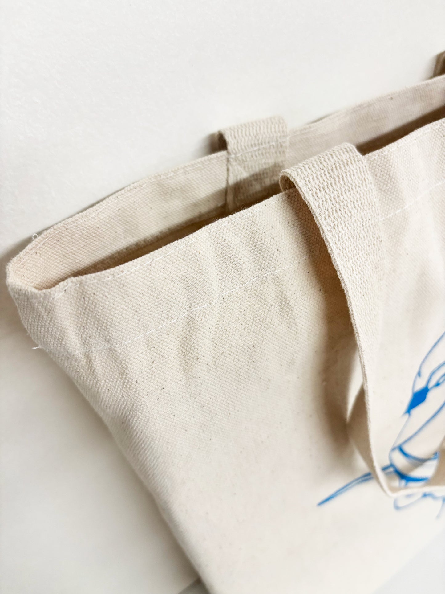 Blue Jay Hand Printed Every Day Cotton Tote