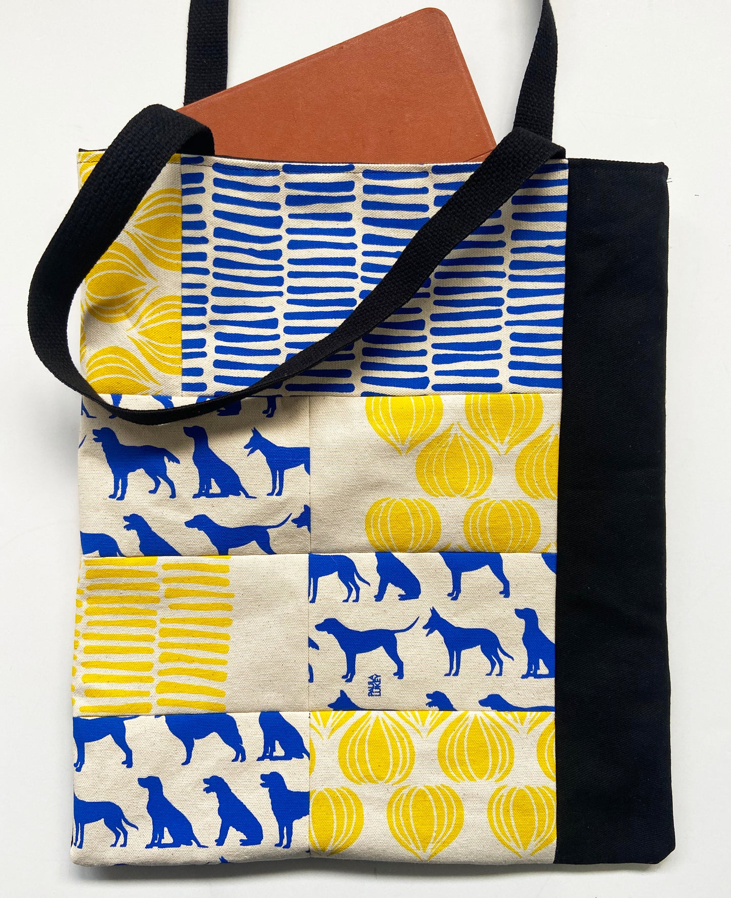 One of a Kind Tote Bag | Hand Made and Printed | Dog Theme - 04