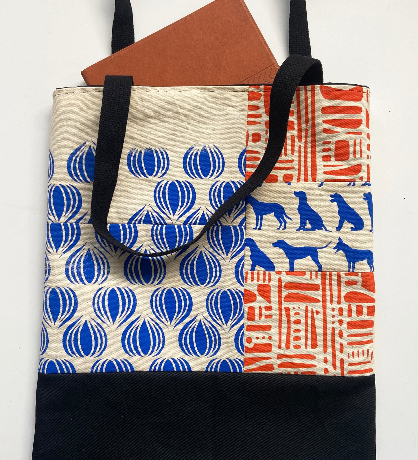 One of a Kind Tote Bag | Hand Made and Printed | Dog Theme - 04