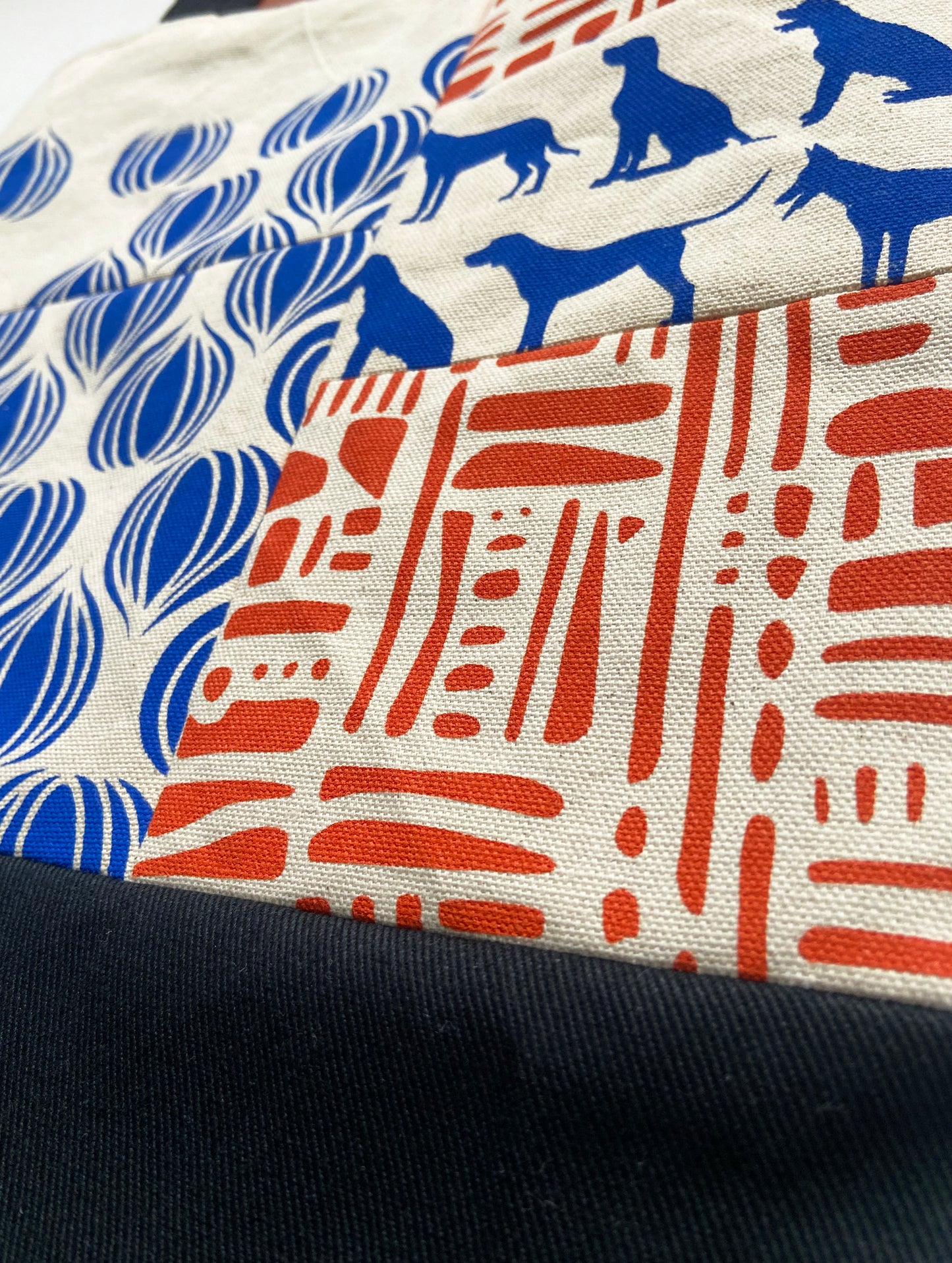 One of a Kind Tote Bag | Hand Made and Printed | Dog Theme - 04