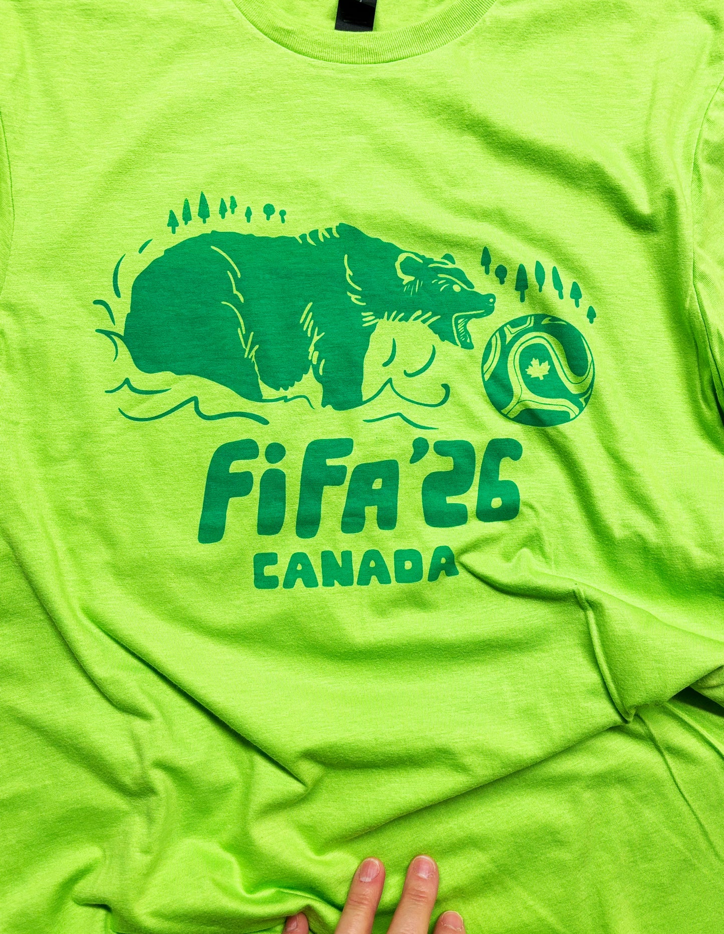Tshirt Limited Edition BEAR Canada FIFA 2026 Original Screen Print - Adult Unisex