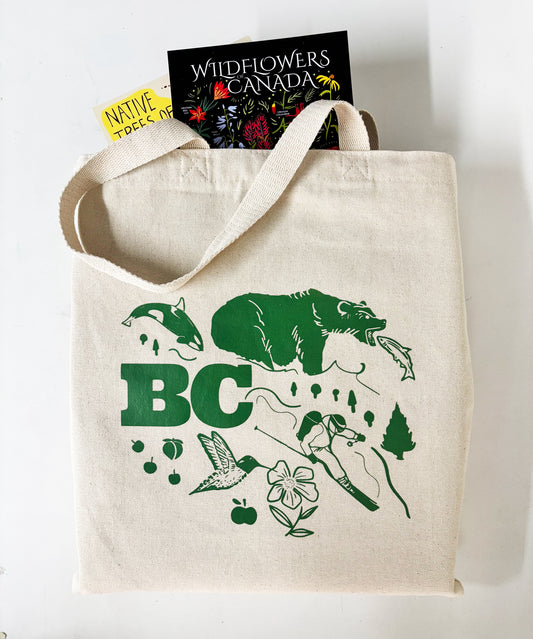 British Columbia Green Cotton Every Day Tote