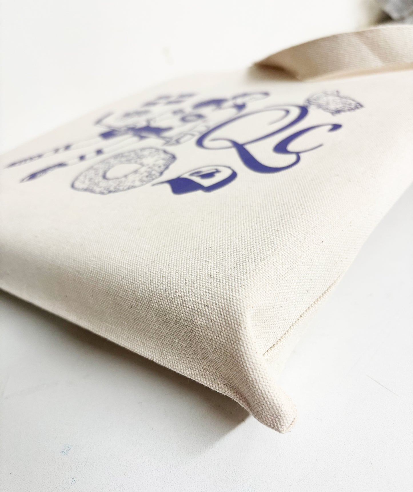 Québec Dark Blue Cotton Every Day Tote