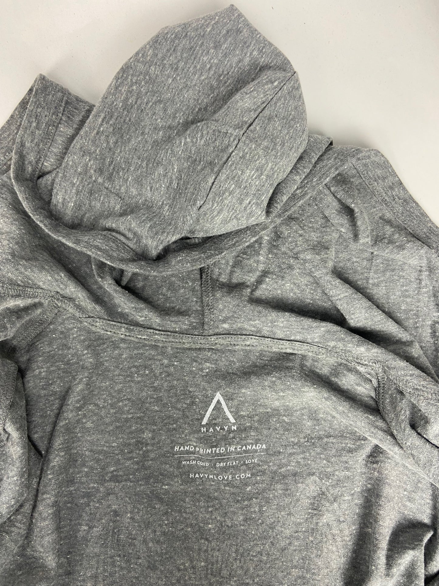 Unisex Triblend Full-Zip Light Recycled Hoodie - Wolf on Back