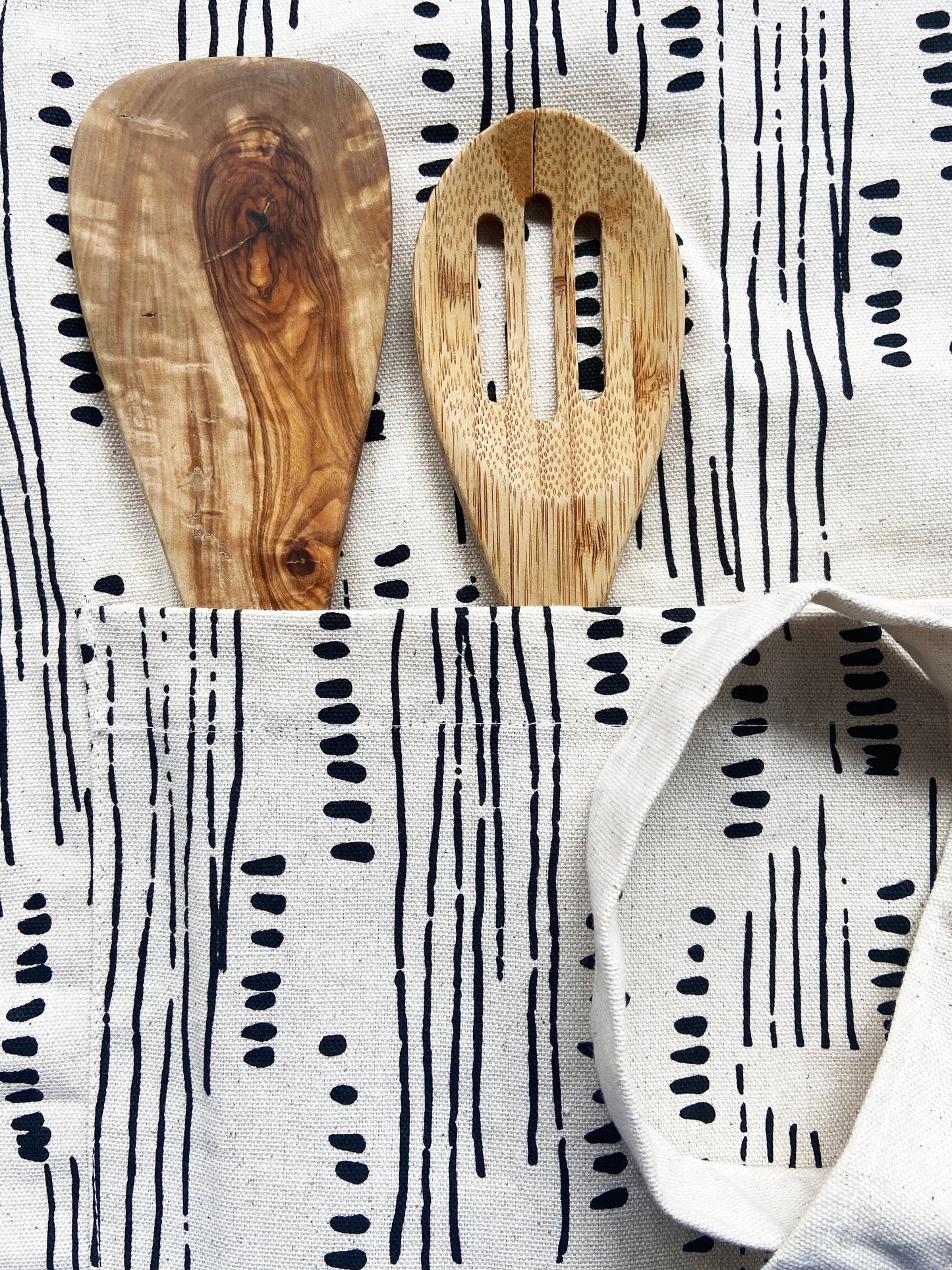Unisex Apron - Abstract Pattern - Natural Cotton Canvas
