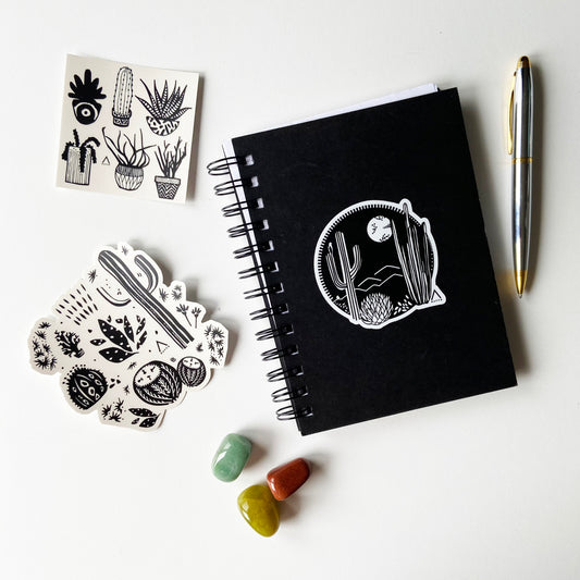 Cactus Vinyl Sticker Pack of 3