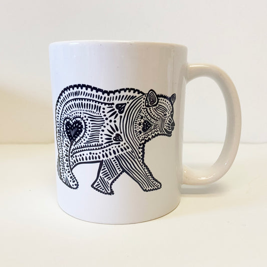 Black Bear Ceramic Tea or Coffee Mug