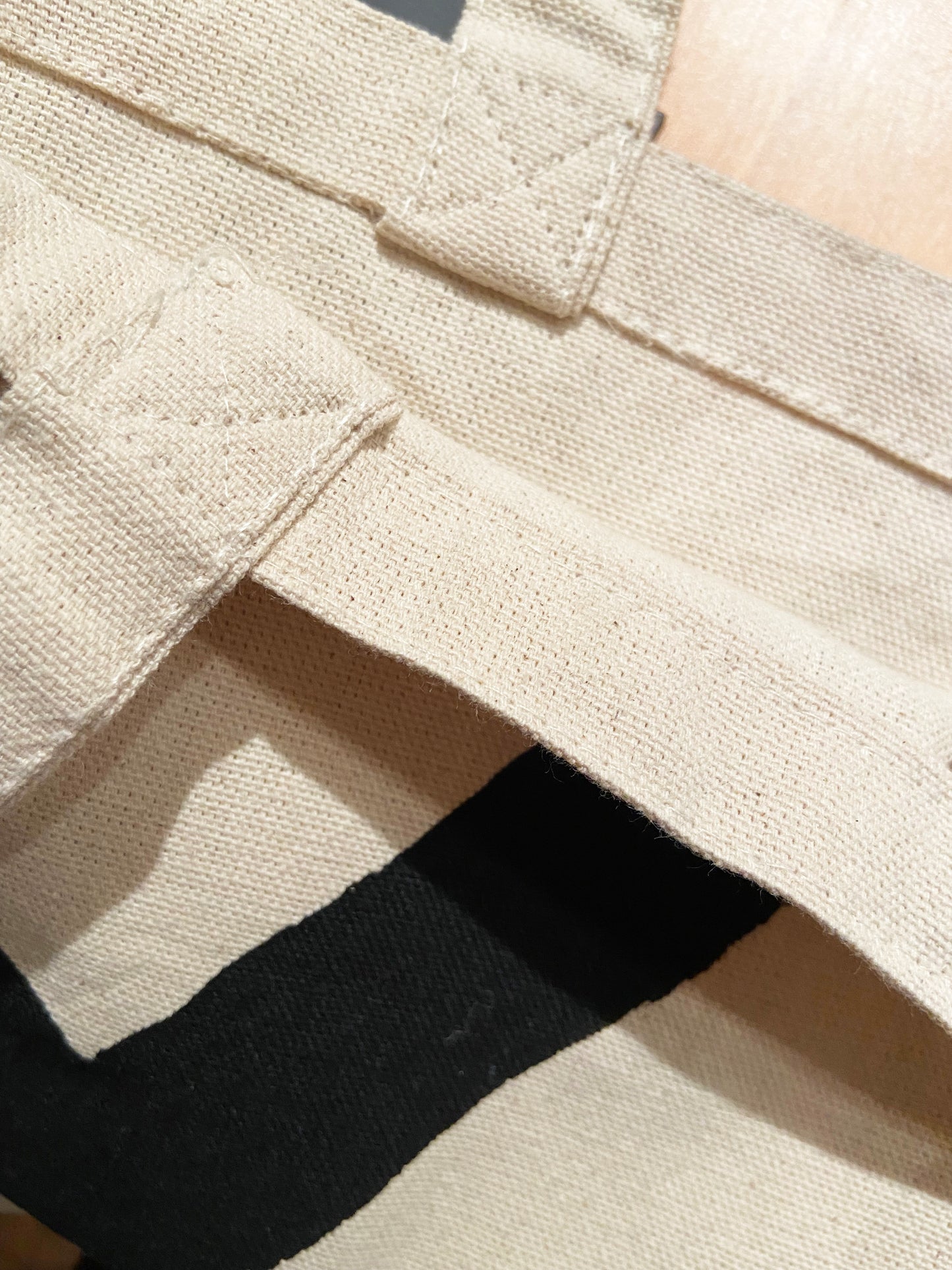 XO Large Recycled Cotton Canvas Tote Bag