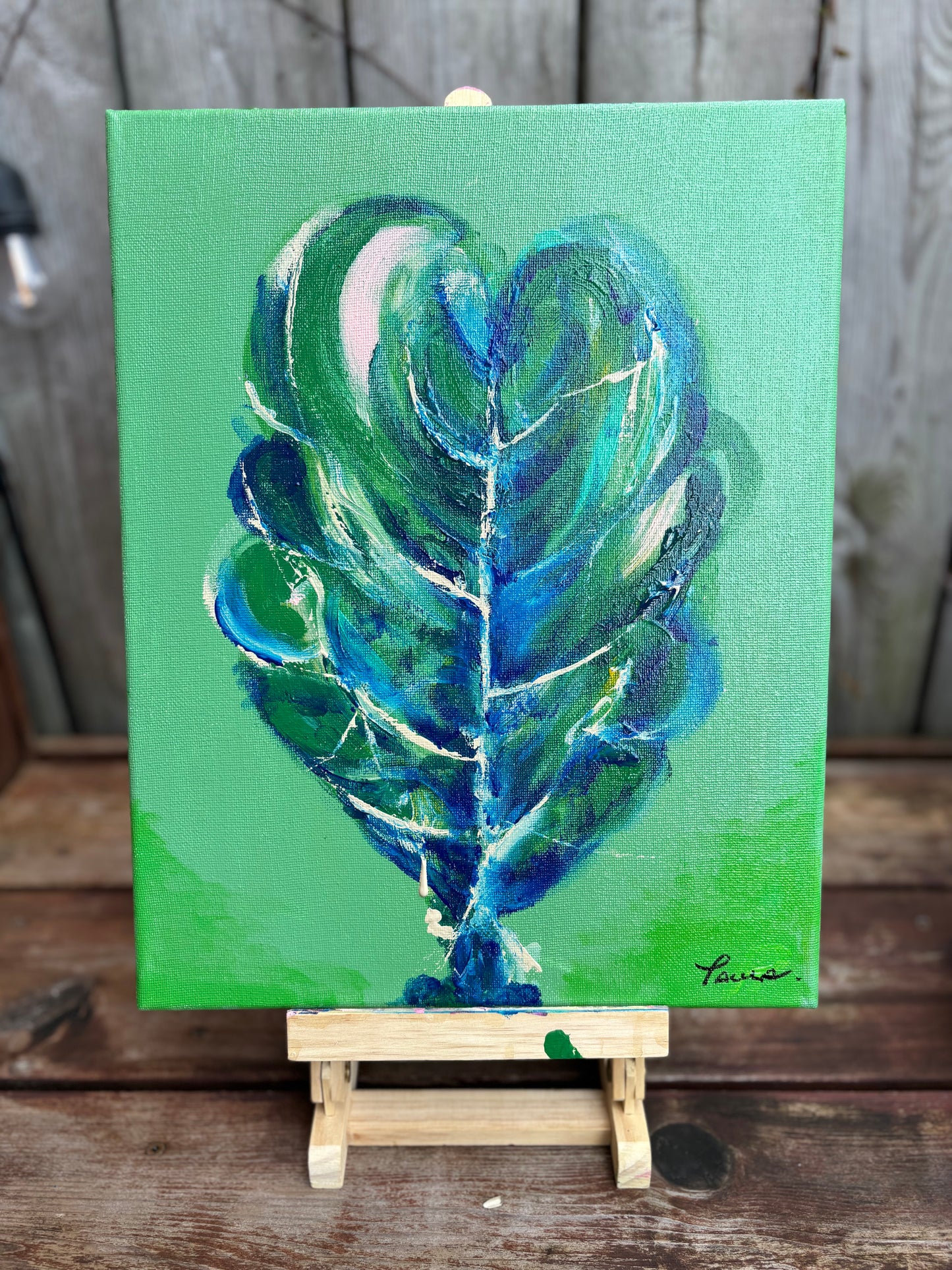 Fig Leaf Painting 11x14