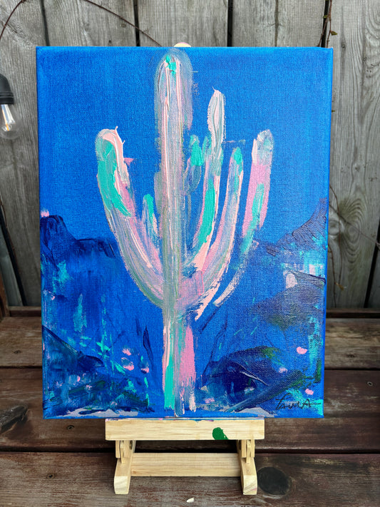 Saguaro Cactus Painting 11x14