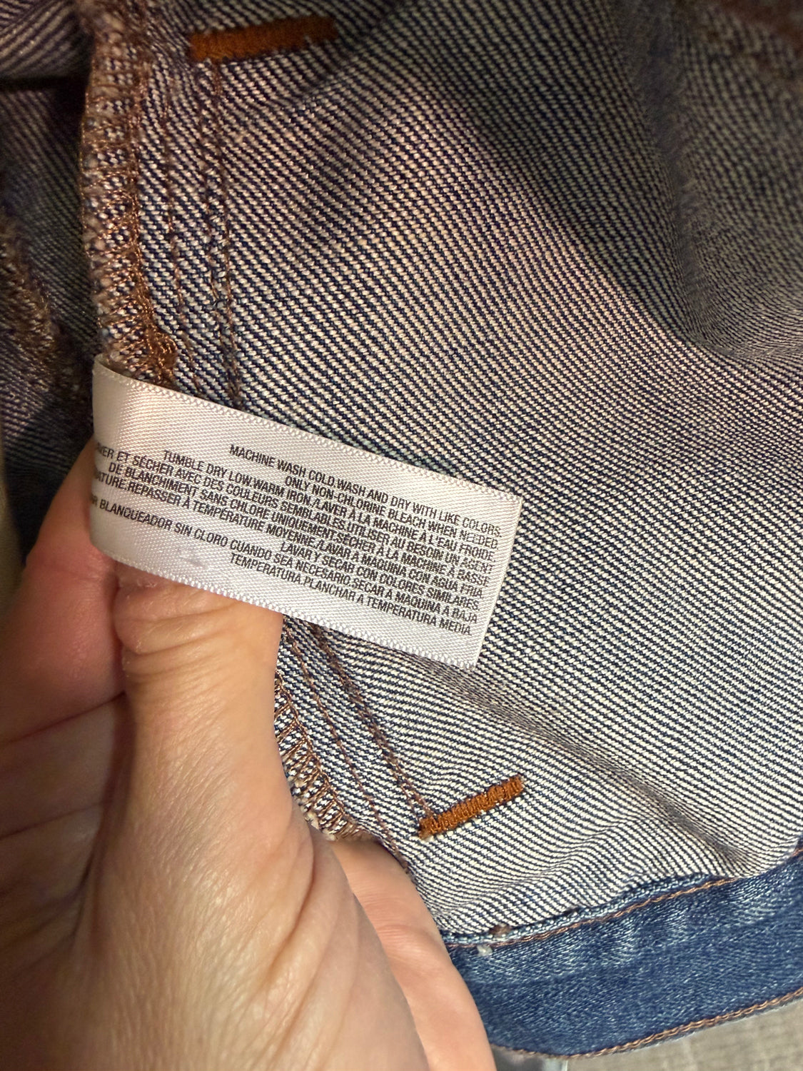 One of a Kind Upcycled Denim Jacket with Hand Printed ELKS