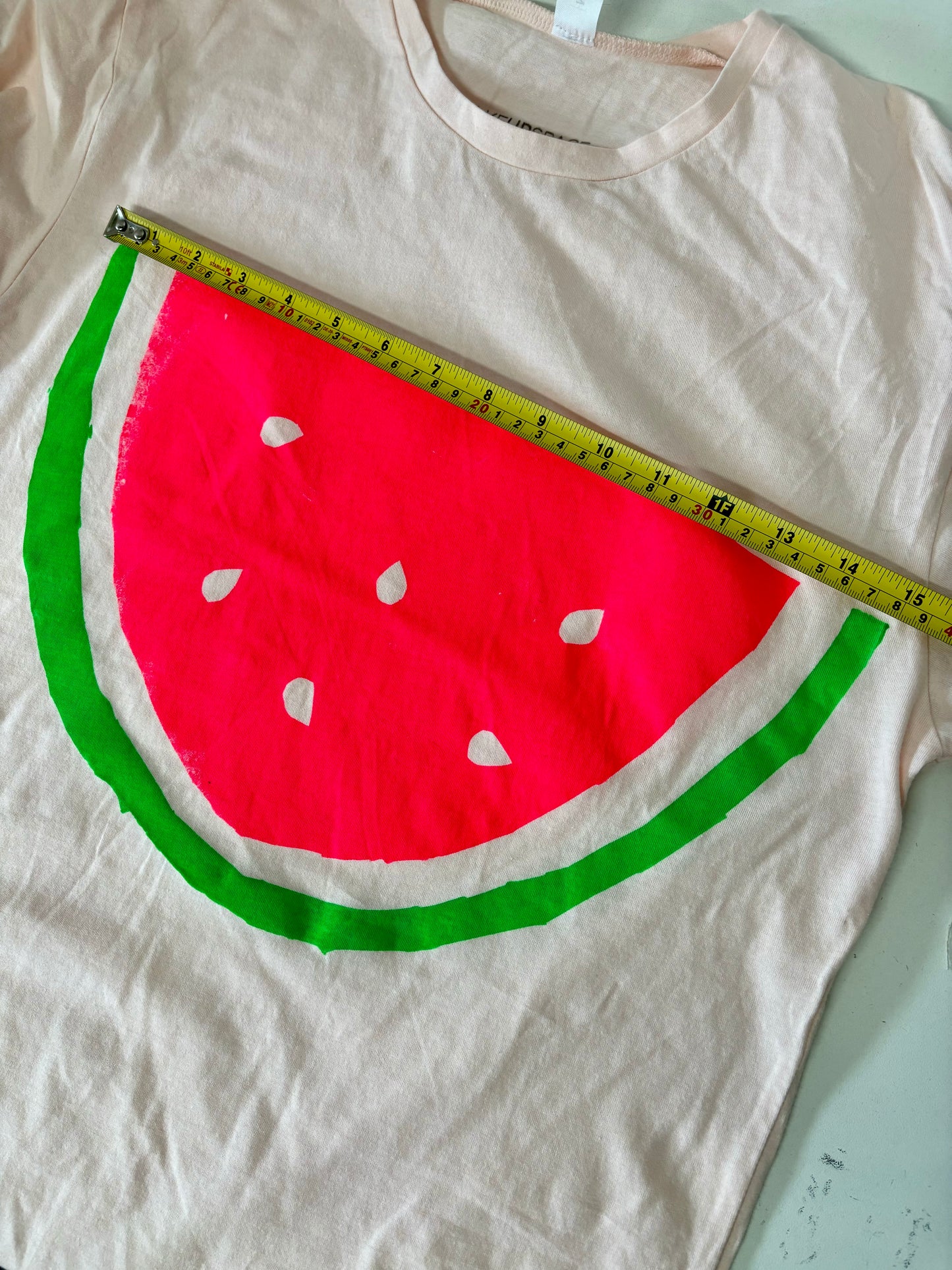 Limited Edition Watermelon Tee on Organic Pink