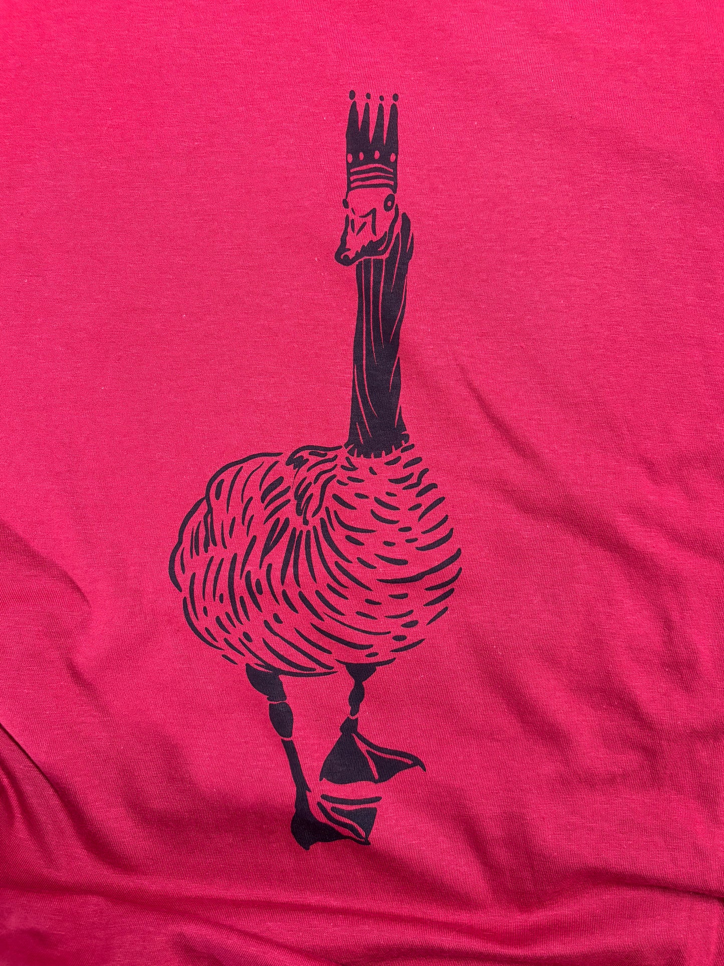 Tshirt Limited Edition Royal Goose Original Screen Print Cranberry - Adult Unisex