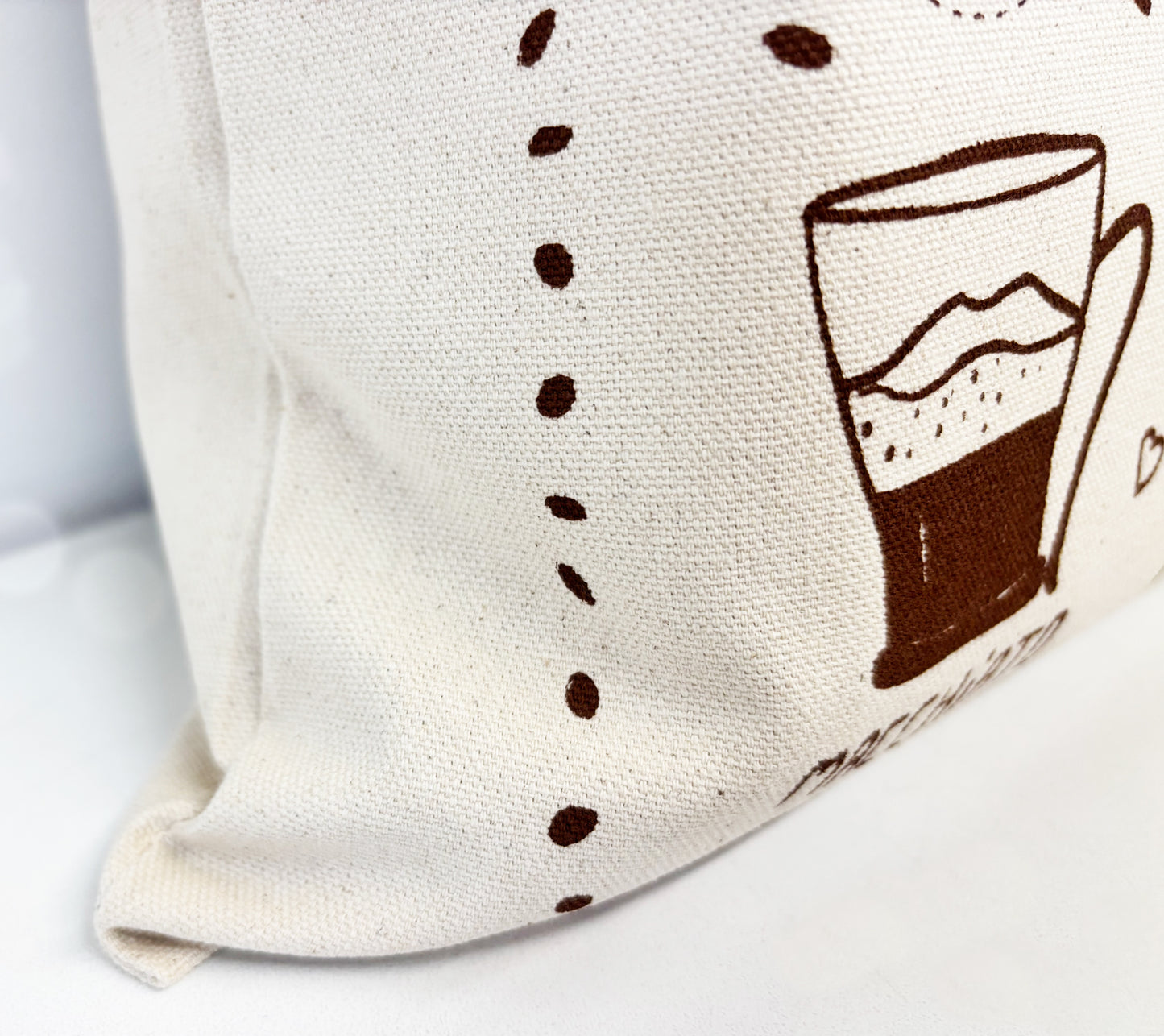 Specialty Coffee Fun Hand Printed Every Day Cotton Tote