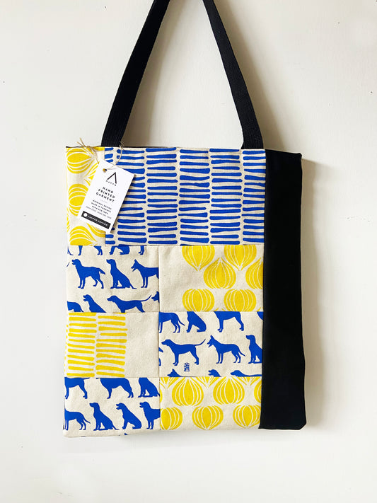One of a Kind Tote Bag | Hand Made and Printed | Dog Theme - 04