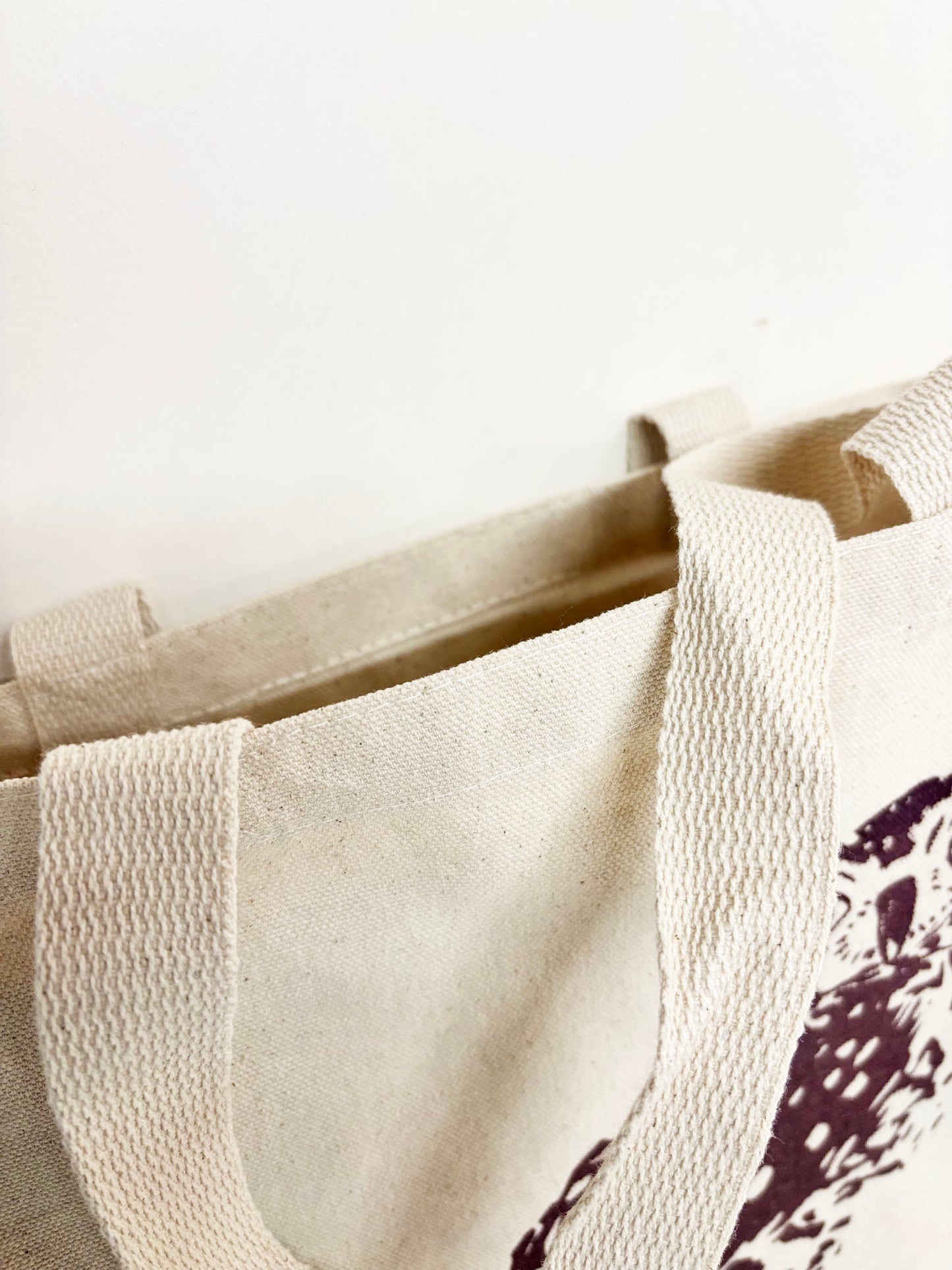 Burrowing Owl Hand Printed Every Day Cotton Tote