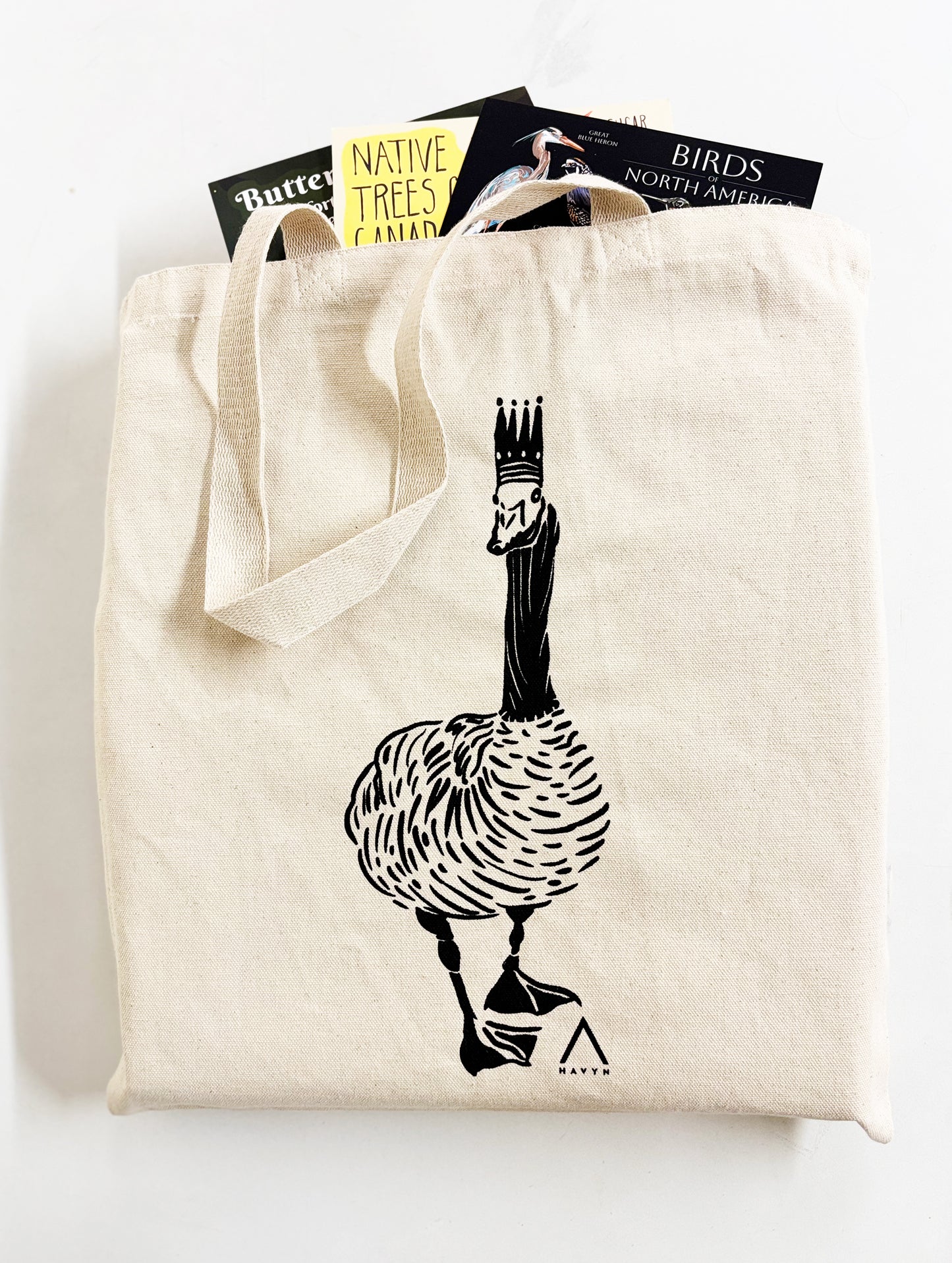 Royal Canadian Goose Hand Printed Every Day Cotton Tote
