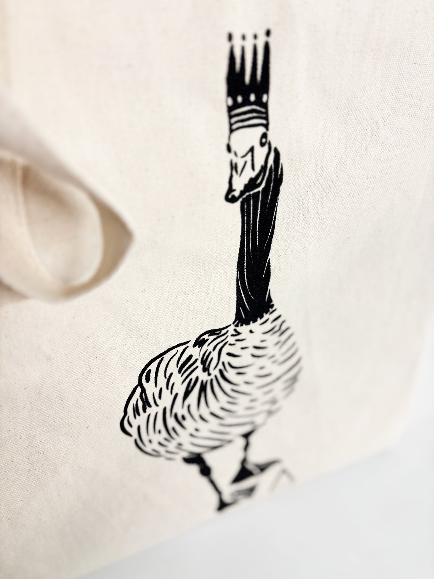 Royal Canadian Goose Hand Printed Every Day Cotton Tote