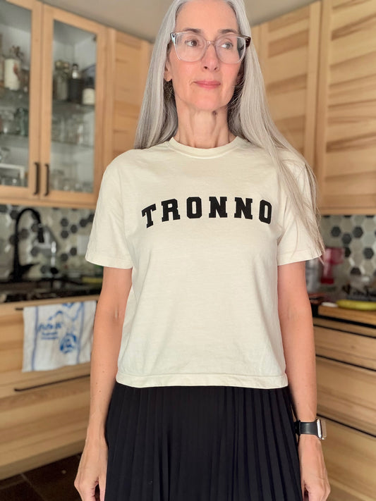Tshirt Limited Edition TRONNO Boxy Fit Cotton - Original Screen Print - Women