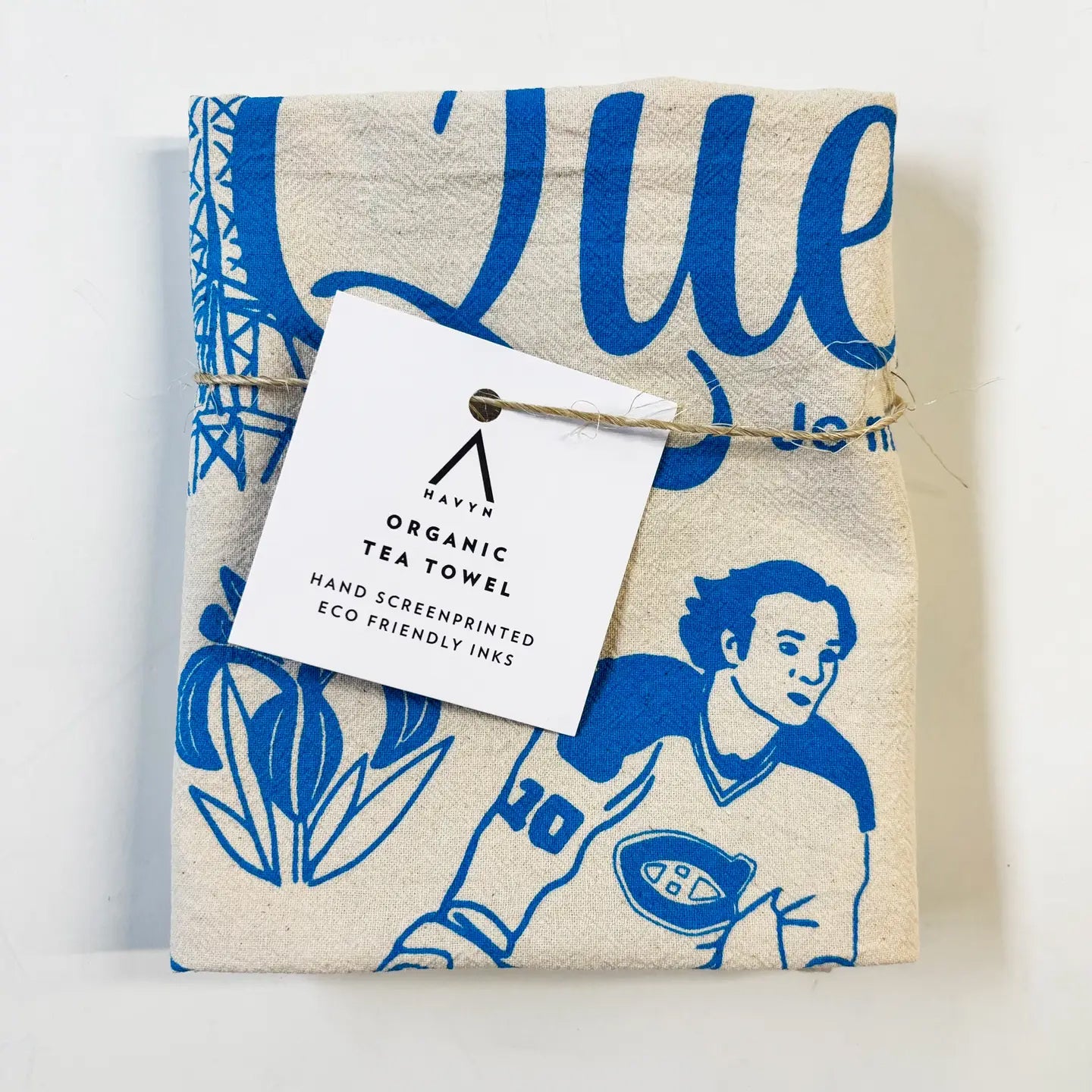 Quebec Commemorative Hand Printed Organic Tea Towel
