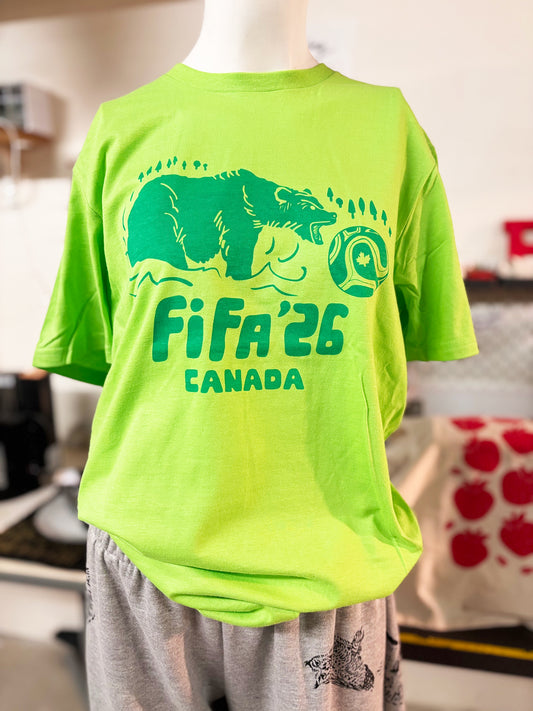 Tshirt Limited Edition BEAR Canada FIFA 2026 Original Screen Print - Adult Unisex