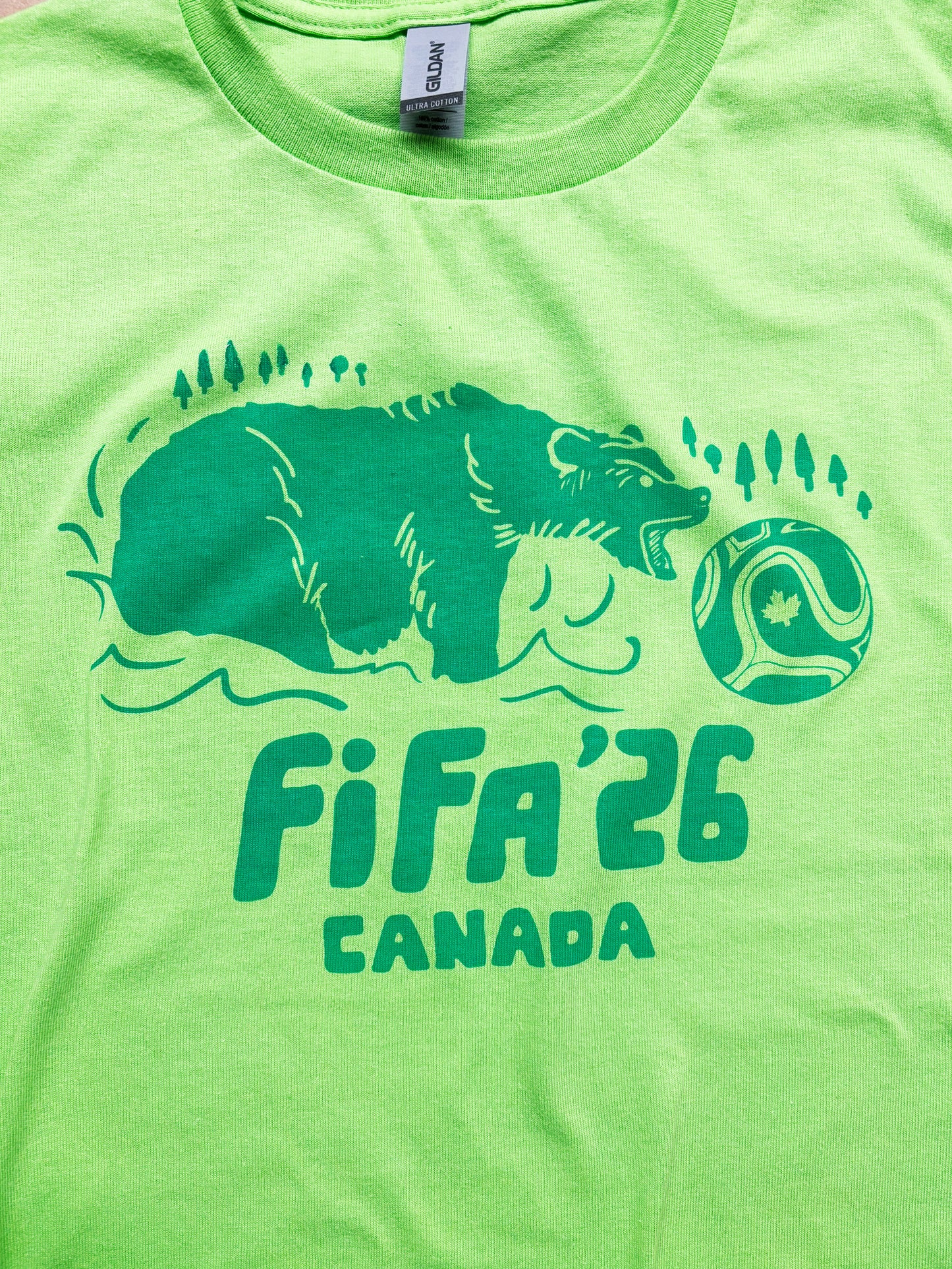 Tshirt Youth Limited Edition BEAR Canada FIFA 2026 Original Screen Print