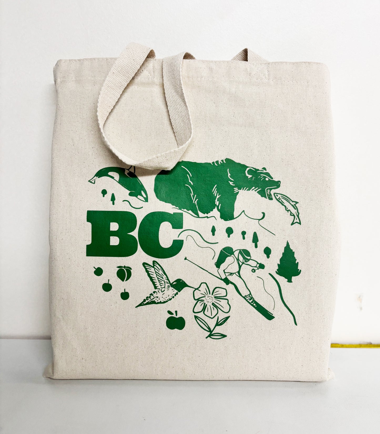 British Columbia Green Cotton Every Day Tote