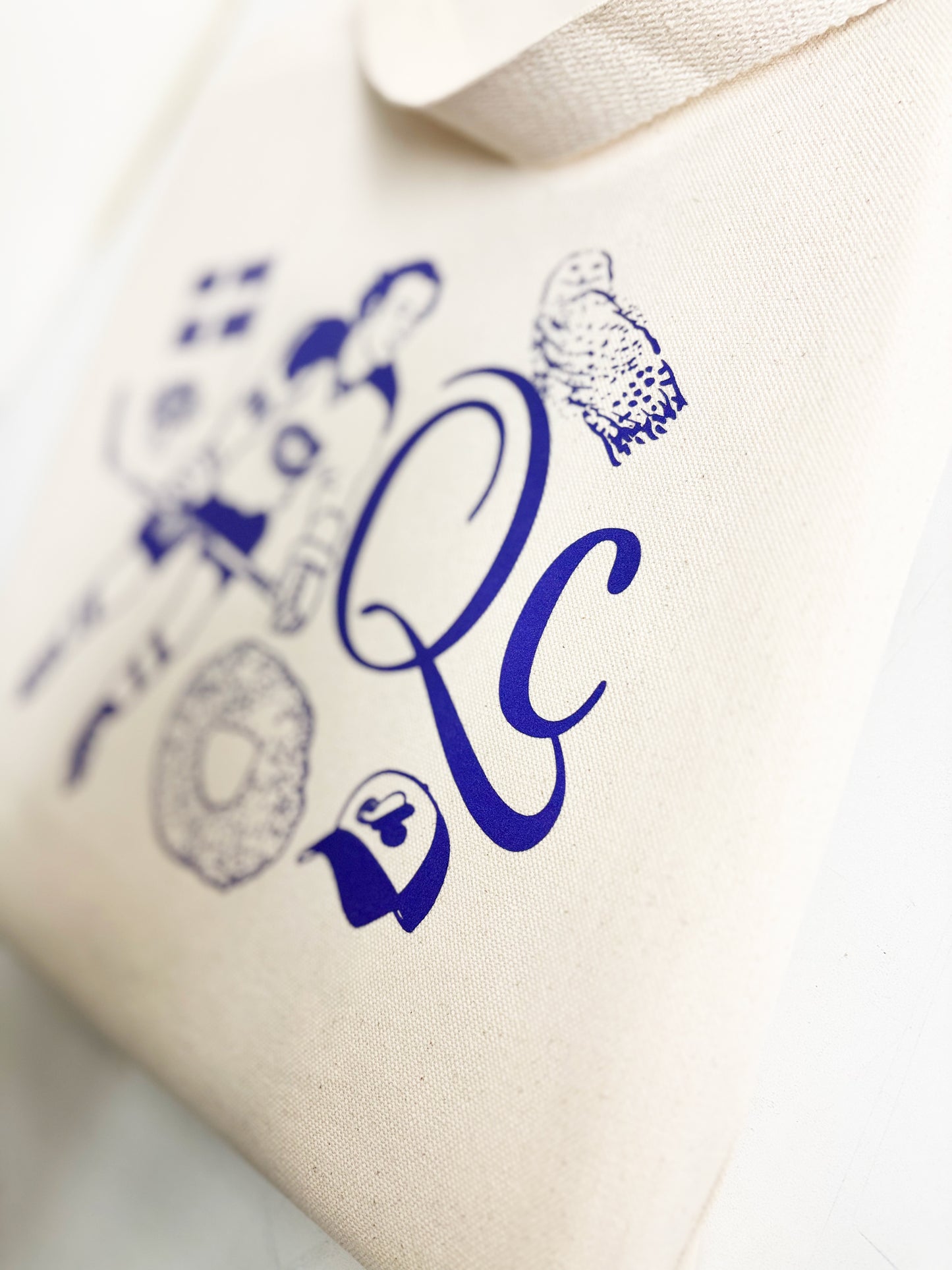 Québec Dark Blue Cotton Every Day Tote