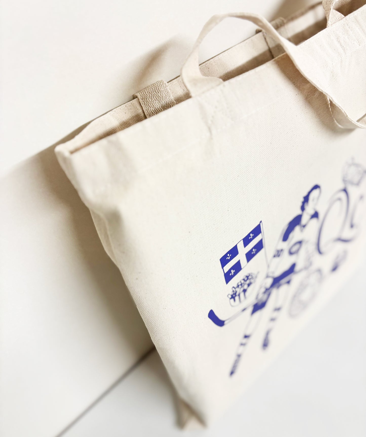 Québec Dark Blue Cotton Every Day Tote