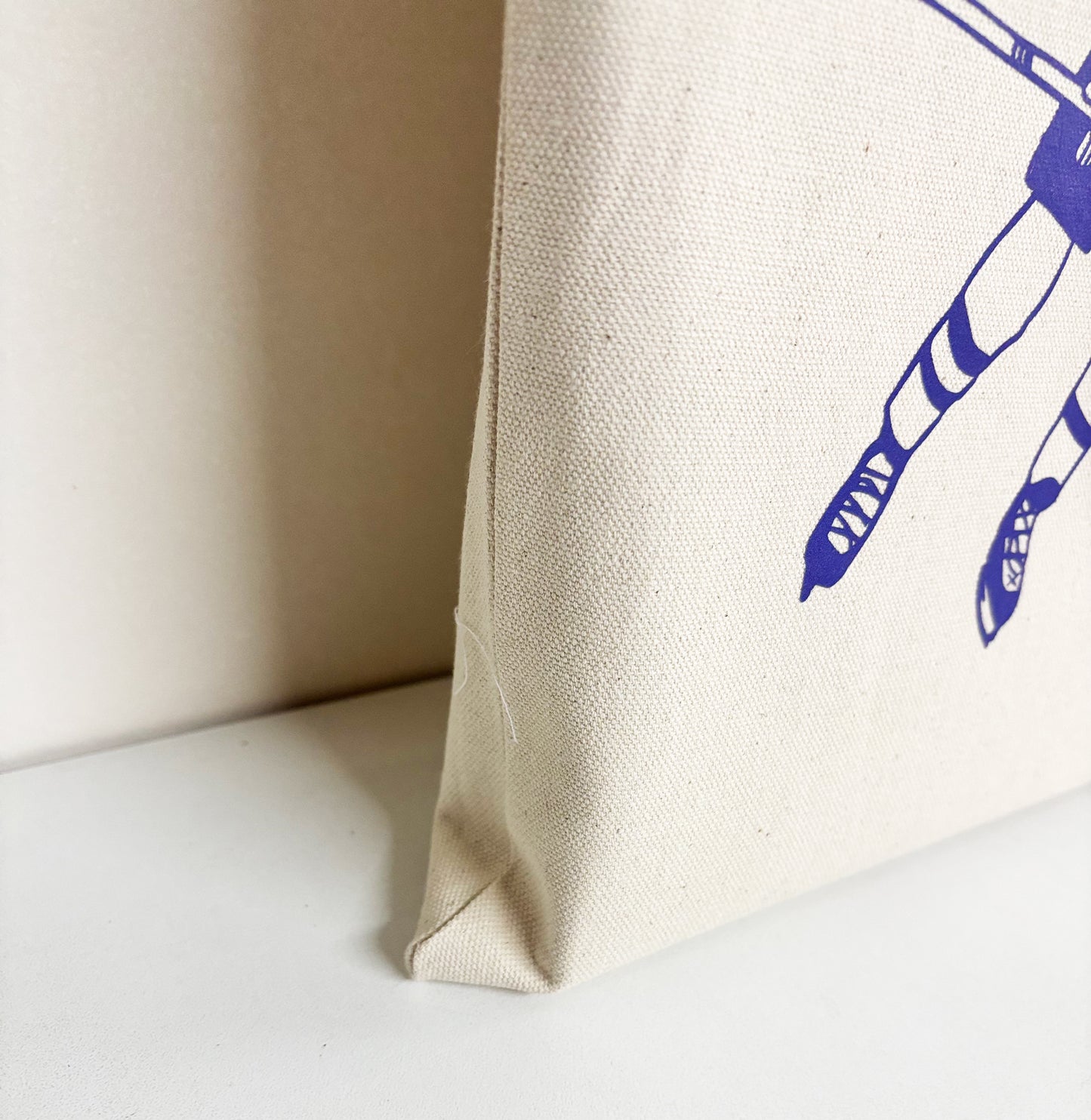 Québec Dark Blue Cotton Every Day Tote