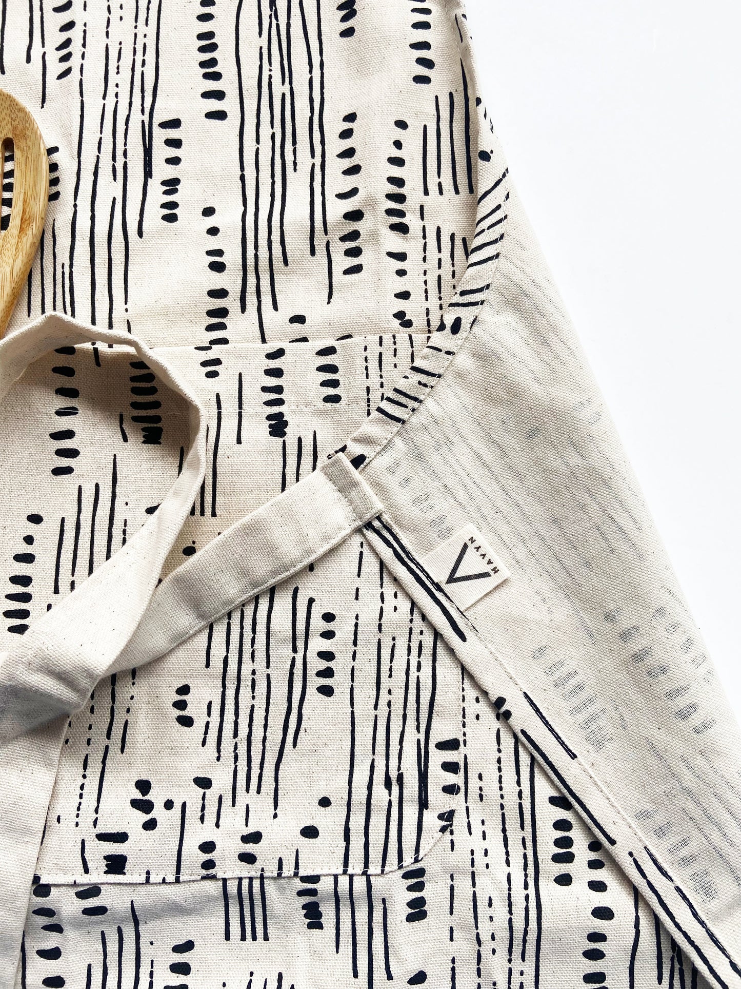 Unisex Apron - Abstract Pattern - Natural Cotton Canvas
