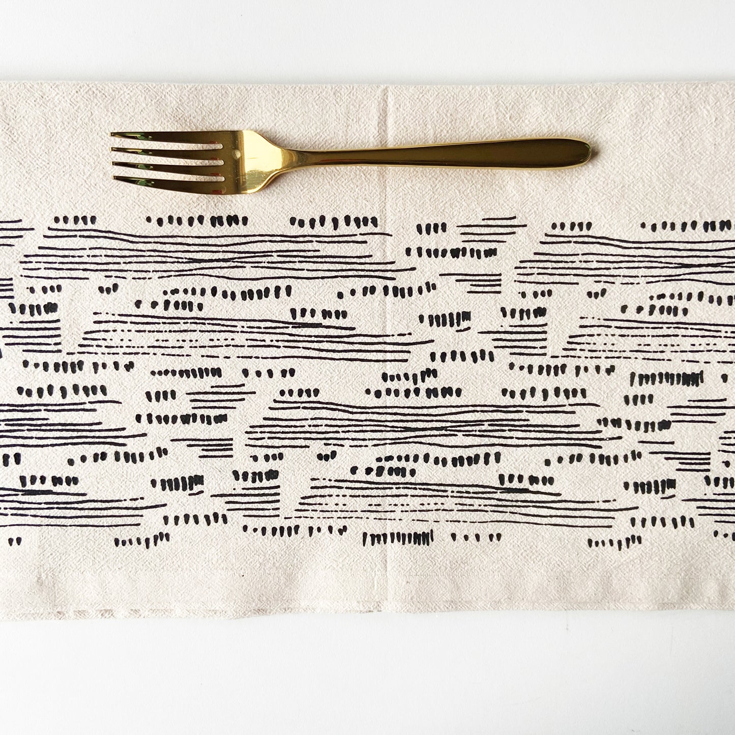 Digital Landscape Organic Hand Printed Napkins Set of 4 or 8