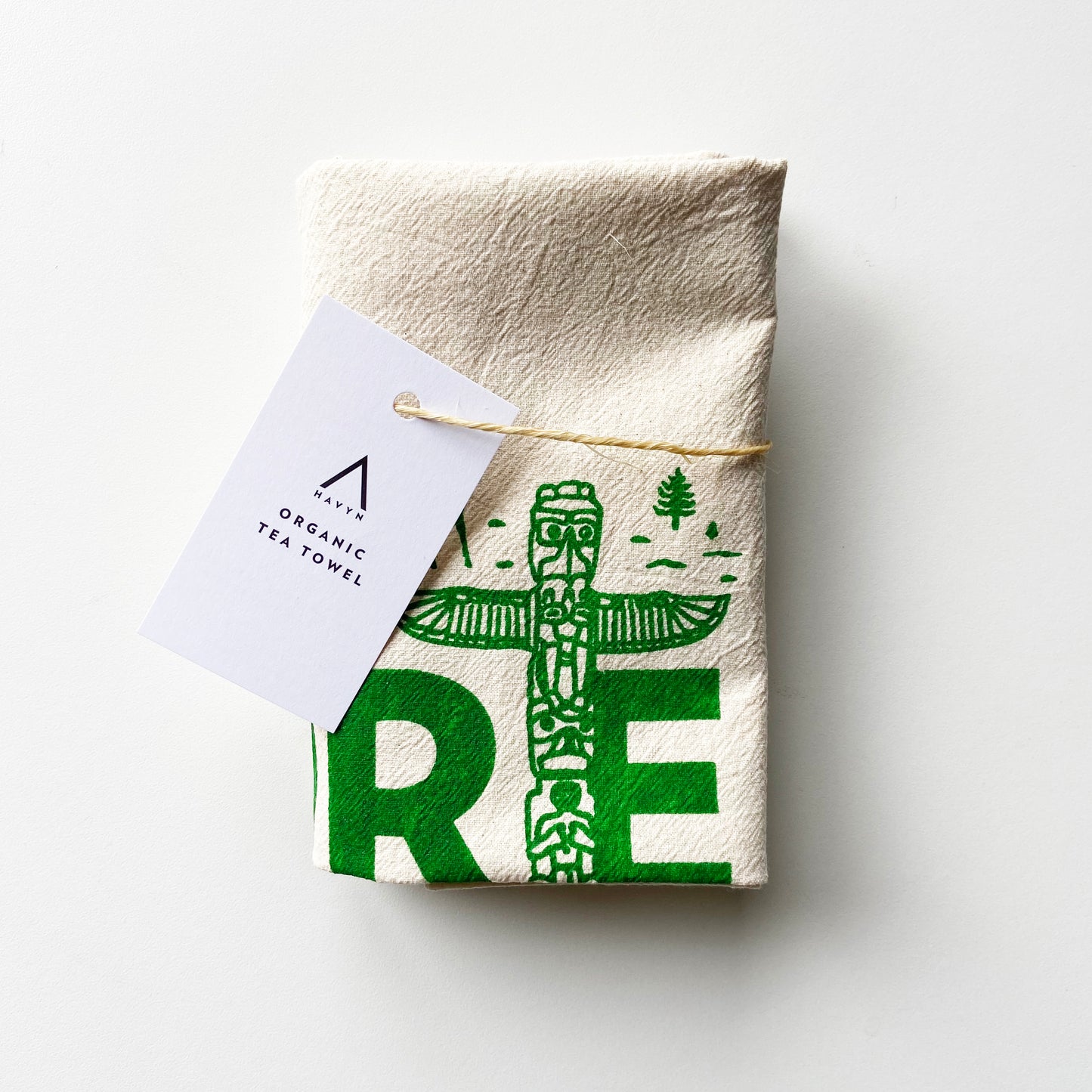 More Parks Hand Printed Organic Tea Towel