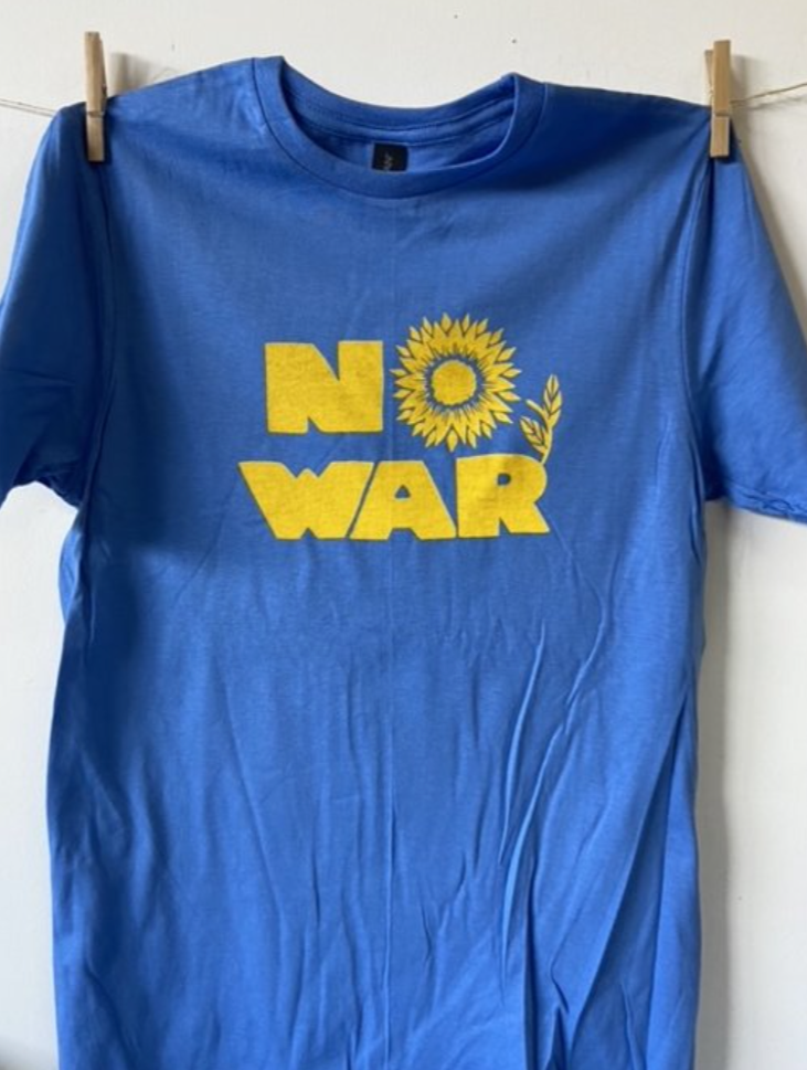 NO WAR Unisex Tee in Support of the Ukraine Crisis - LIMITED EDITION*