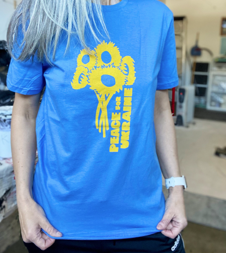 PEACE FOR UKRAINE Unisex Tee in Support of the Ukraine Crisis - LIMITED EDITION*